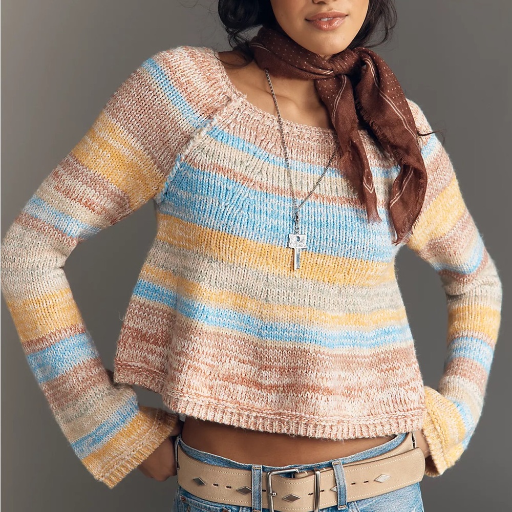 NWT Anthropologie Pilcro Cotton Blend Sweater Size Medium